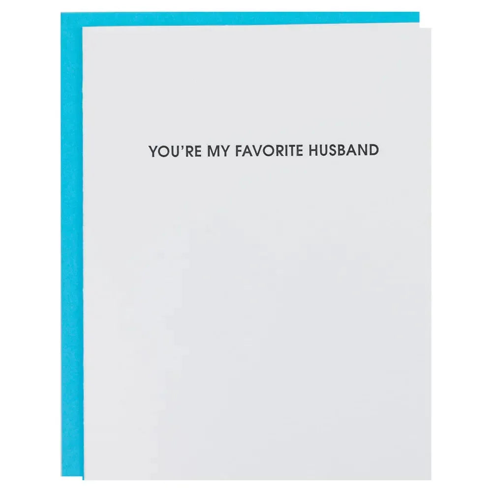 You're My Favorite Husband - Letterpress Card
