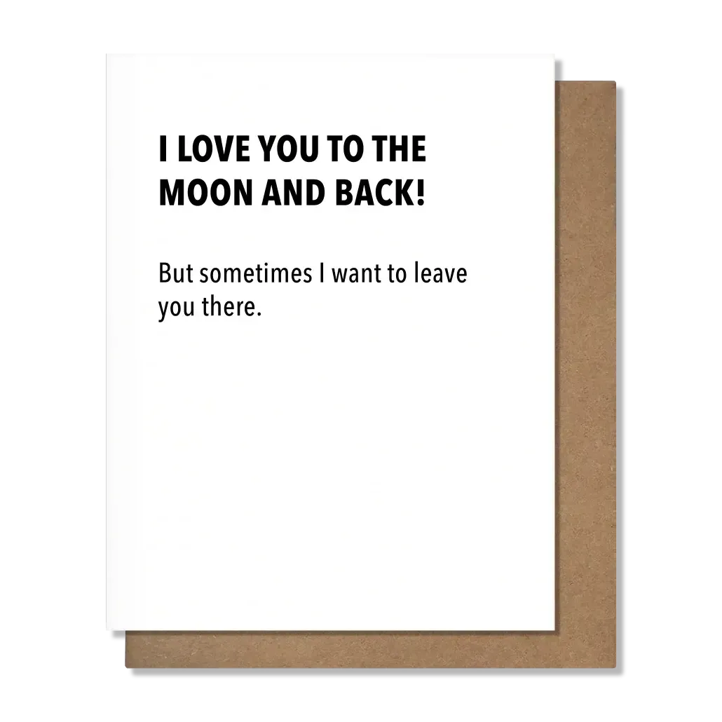 Moon and Back Card
