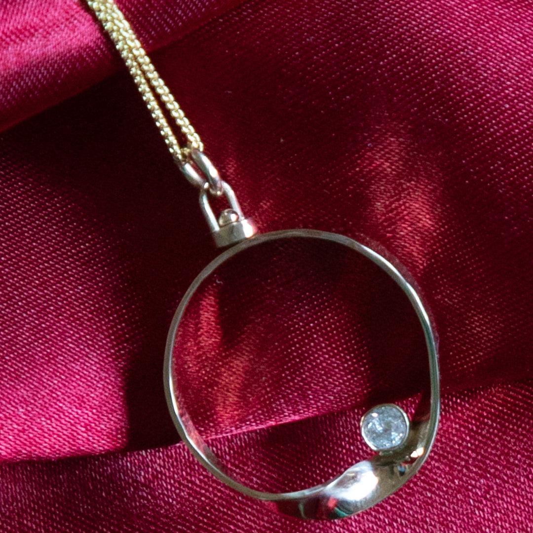 Möbius Pendant Sterling Silver or 14k Gold Twist Pendent Birthstone