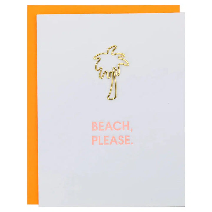 Paper Clip Letterpress Card