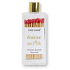 Glass Bottle Matches with Gold Lid