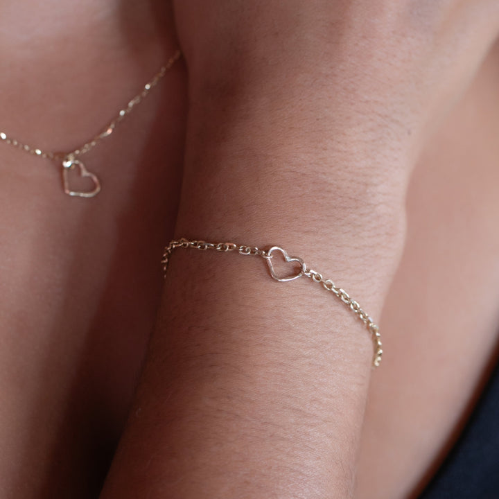 Heart Mini Chain Bracelet