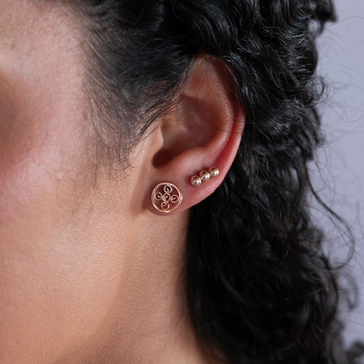 Seeds of Life Mini Post Earrings