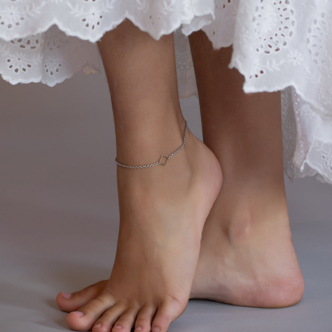 Diamante Mini Chain Anklet