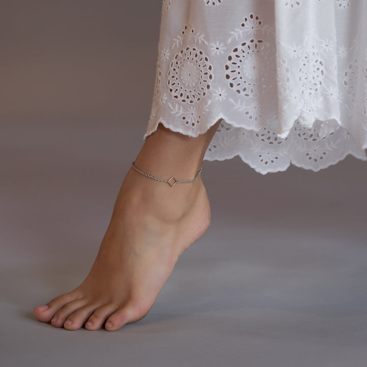 Diamante Mini Chain Anklet