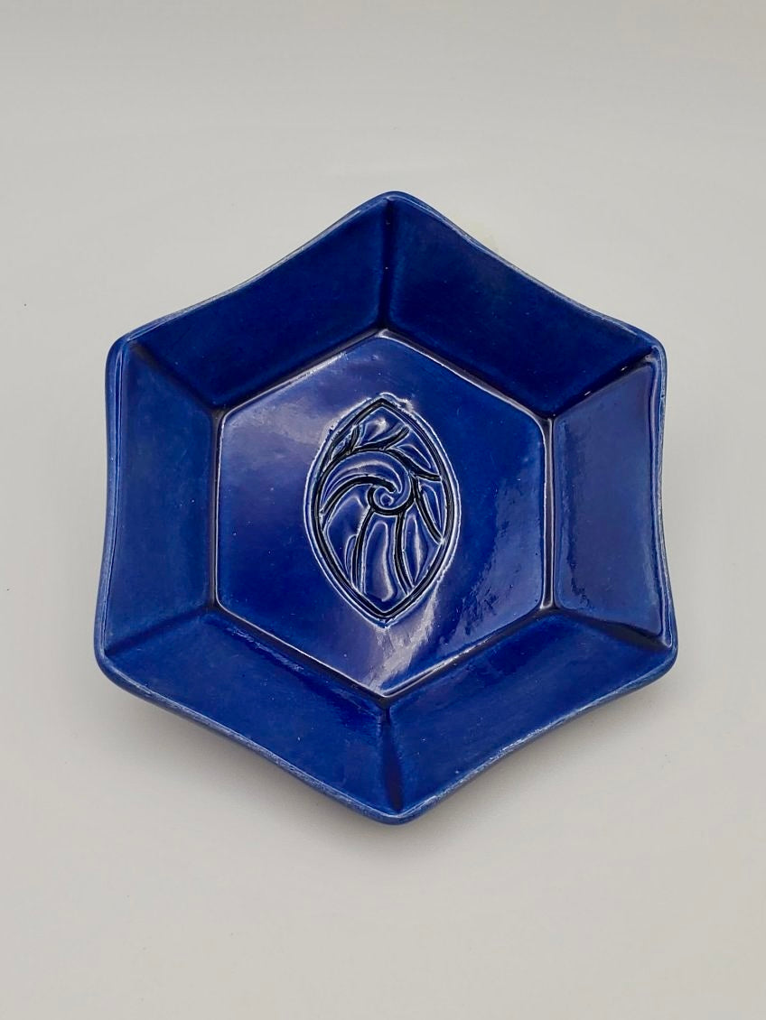 Cobalt Ceramic Jewelry Dishes