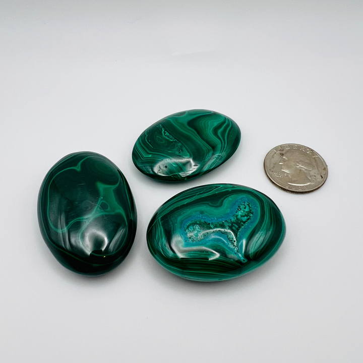 Malachite happy stones minis