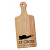 Handmade St. Croix Rubberwood Cheese Board