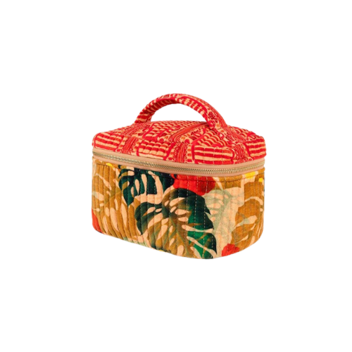 Quilted Velvet Vanity Case