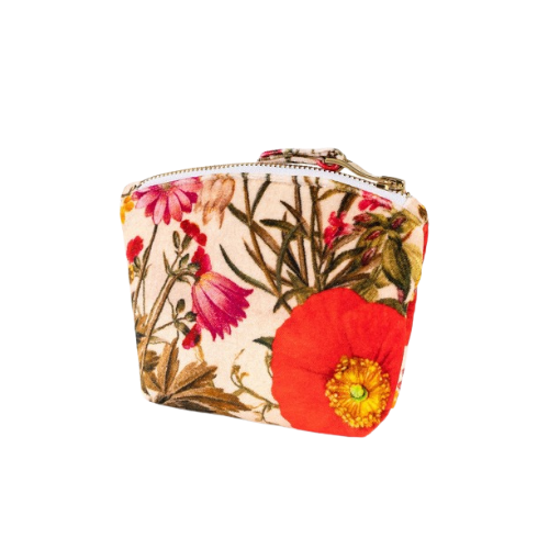 Printed Velvet Mini Pouch