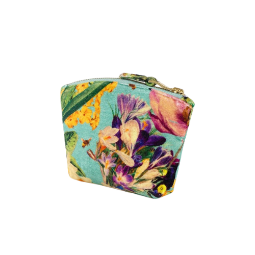 Printed Velvet Mini Pouch
