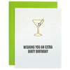 Extra Dirty Birthday - Paper Clip Letterpress Birthday Card