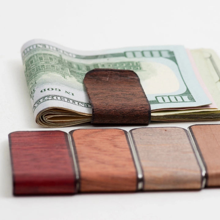 Mahogany Wood Money Clip