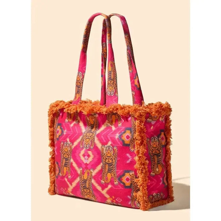 Fringed Box Tote