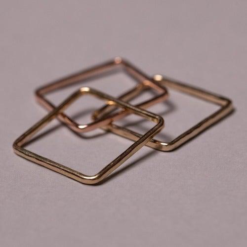 Mini Stackable Square Ring-Rings-Joyia Jewelry