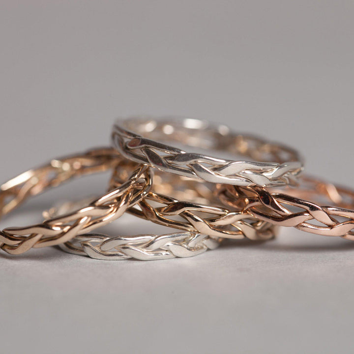 Island Roots Mini Stackable Rings - Joyia Jewelry