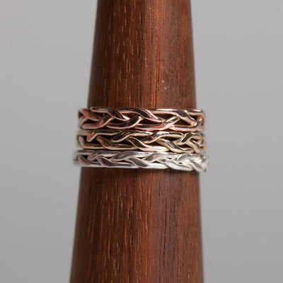 Island Roots Mini Stackable Rings - Joyia Jewelry